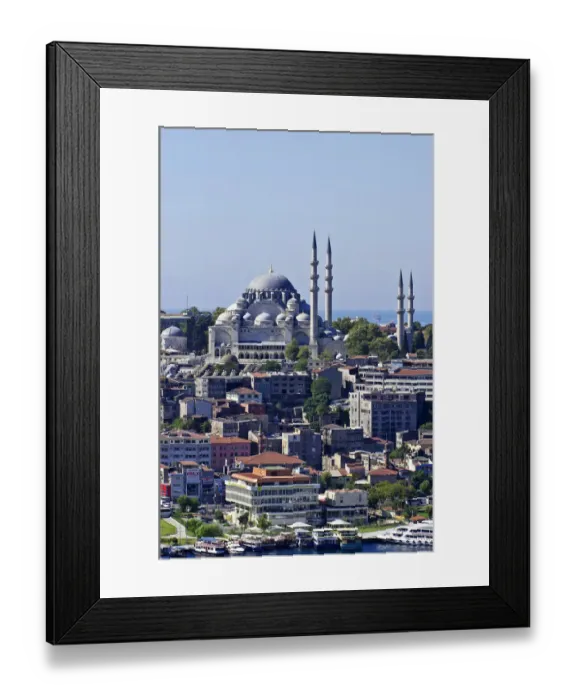 Framed Print : View of the Sueleymaniye Mosque as seen from the Galata Tower, Istanbul, Turkey Framed Print : View of the Sueleymaniye Mosque as seen from the Galata Tower, Istanbul, Turkey