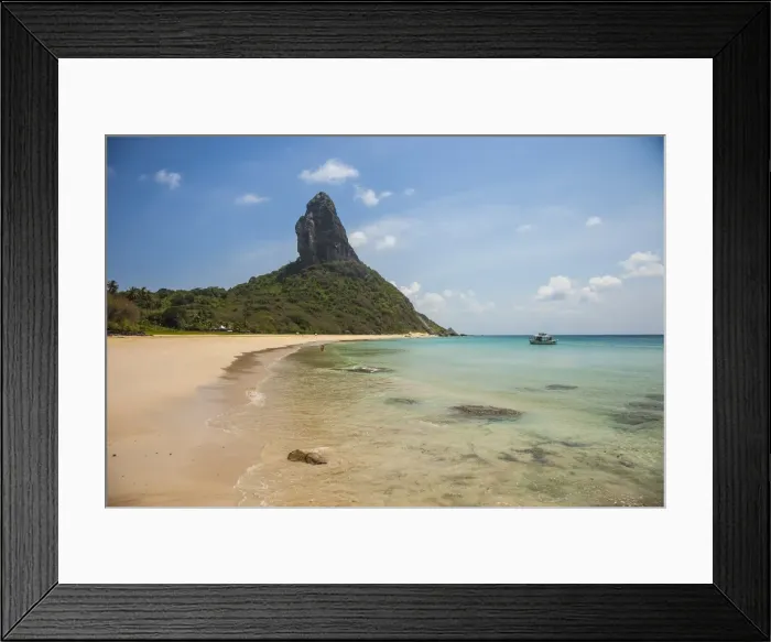 Framed Print : Morro do Pico in Fernando de Noronha Framed Print : Morro do Pico in Fernando de Noronha