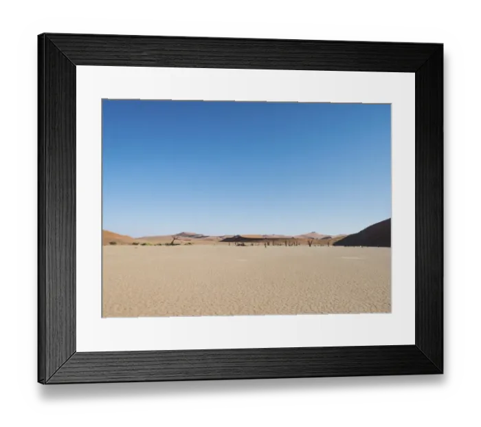 Framed Print : Salt and clay pan, Deadvlei, Sossusvlei, Namib Desert, Namibia