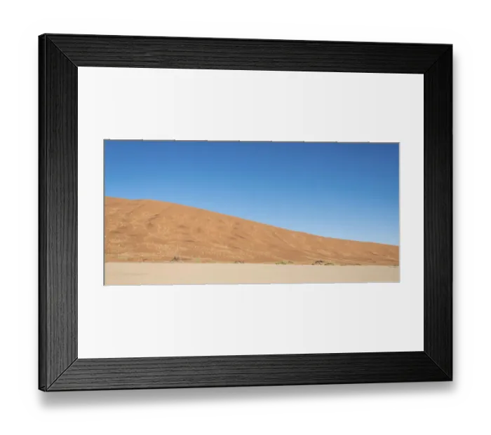 Framed Print : Salt and clay pan, Dead Pan, Sossusvlei, UNESCO World Heritage Site, Namib Desert, Namibia