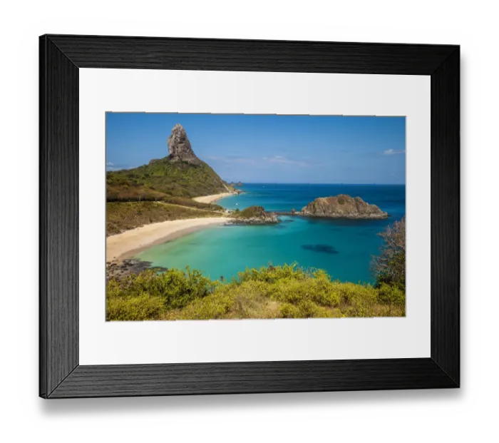 Framed Print : Morro do Pico in Fernando de Noronha Framed Print : Morro do Pico in Fernando de Noronha