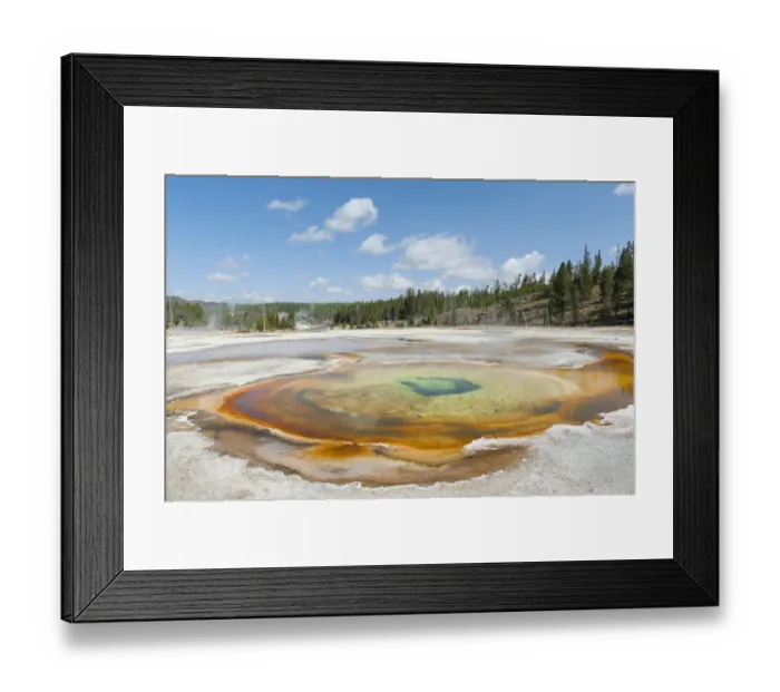 Framed Print : Colourful hot spring, Chromatic Spring, Upper Geyser Basin, Yellowstone National Park, Wyoming, Western United States, USA, United States of America, North America Framed Print : Colourful hot spring, Chromatic Spring, Upper Geyser Basin, Yellowstone National Park, Wyoming, Western United States, USA, United States of America, North America