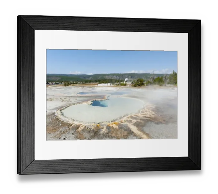 Framed Print : Hot spring, limestone sinter, Doublet Pool, Geyser Hill, Upper Geyser Basin, Yellowstone National Park, Wyoming, Western United States, USA, United States of America, North America Framed Print : Hot spring, limestone sinter, Doublet Pool, Geyser Hill, Upper Geyser Basin, Yellowstone National Park, Wyoming, Western United States, USA, United States of America, North America