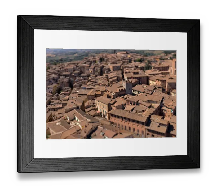 Framed Print : Skyline Siena Framed Print : Skyline Siena