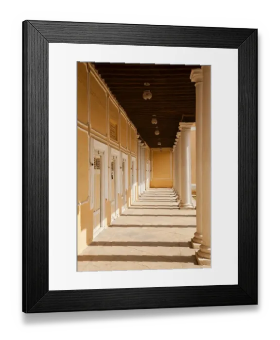 Framed Print : Corridor of a Palace, Chowmahalla Palace, Hyderabad, Andhra Pradesh, India Framed Print : Corridor of a Palace, Chowmahalla Palace, Hyderabad, Andhra Pradesh, India