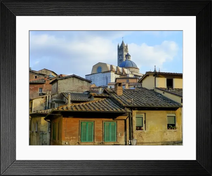 Framed Print : The old city of Siena, Italy