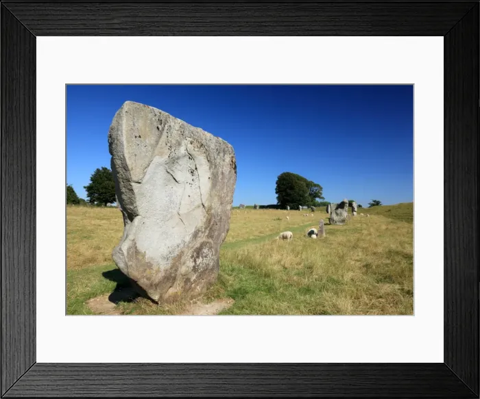 Framed Print : Avebury Prehistoric Site, Wiltshire, England