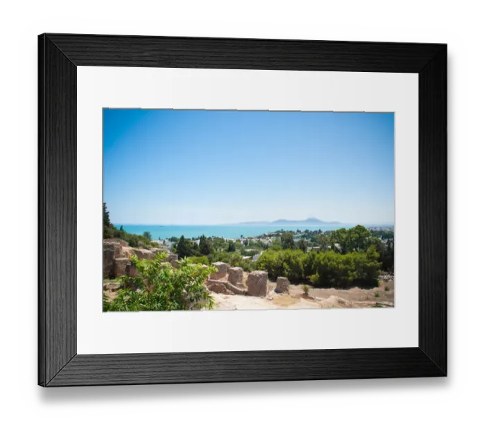 Framed Print : The Mediterranean sea from Carthage Framed Print : The Mediterranean sea from Carthage