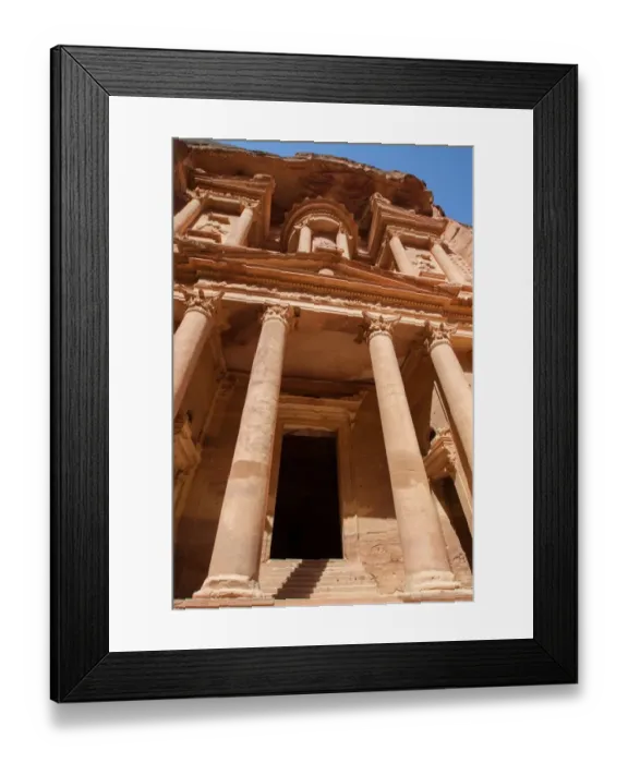 Framed Print : Facade of the Treasury, Petra Framed Print : Facade of the Treasury, Petra