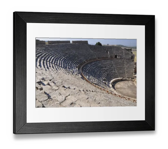 Framed Print : Ancient Theatre at Hierapolis, Pamukkale, Turkey Framed Print : Ancient Theatre at Hierapolis, Pamukkale, Turkey