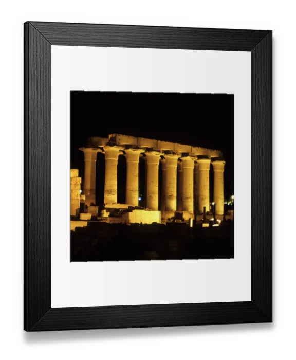Framed Print : Temple of Luxor illuminated at night, Luxor, Egypt Framed Print : Temple of Luxor illuminated at night, Luxor, Egypt