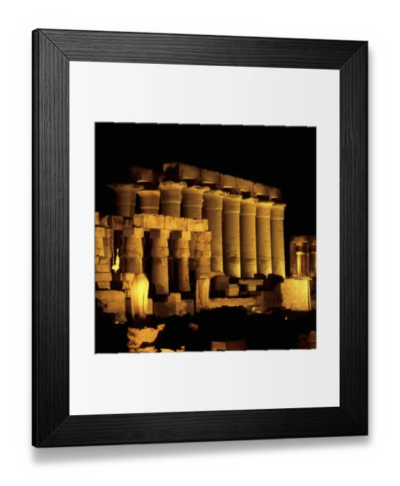 Framed Print : Temple of Luxor at night, Luxor, Egypt Framed Print : Temple of Luxor at night, Luxor, Egypt