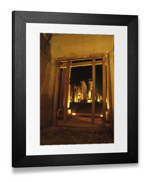 Framed Print : Temple of Luxor illuminated at night, Luxor, Egypt Framed Print : Temple of Luxor illuminated at night, Luxor, Egypt