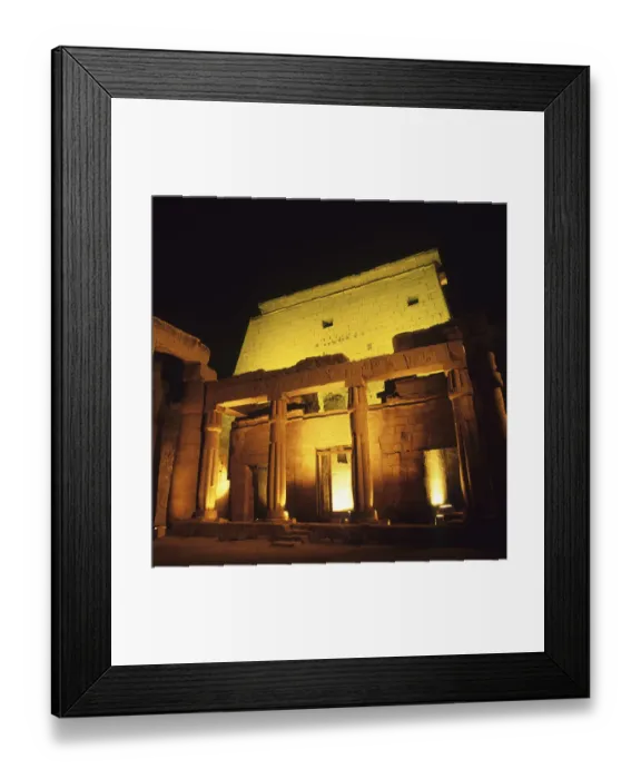 Framed Print : Temple of Luxor illuminated at night, Luxor, Egypt