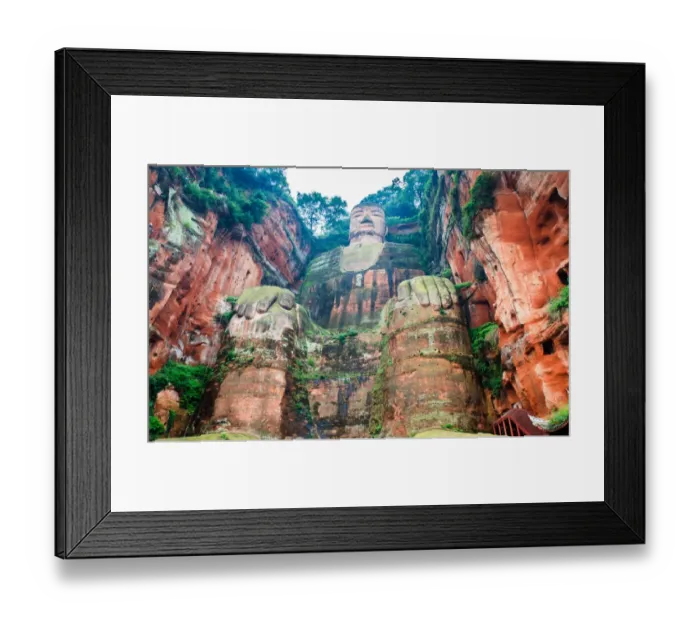 Framed Print : Leshan Giant Buddha Framed Print : Leshan Giant Buddha