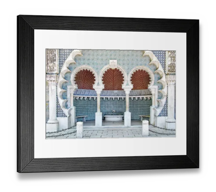 Framed Print : Moorish fountain in Sintra, Portugal Framed Print : Moorish fountain in Sintra, Portugal