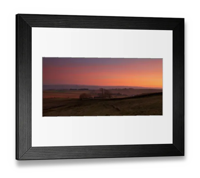 Framed Print : Hadrians Wall at Sunset Framed Print : Hadrians Wall at Sunset