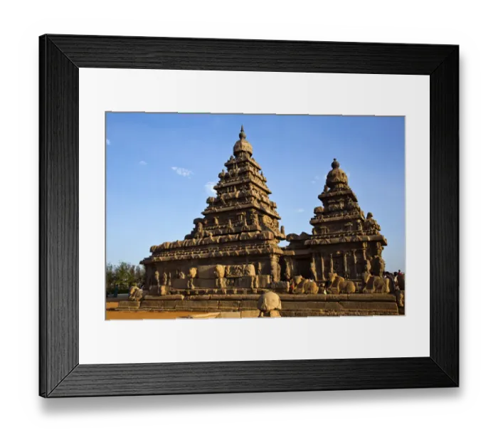 Framed Print : Sculptures around a temple, Shore Temple, Mahabalipuram, Kanchipuram District, Tamil Nadu, India Framed Print : Sculptures around a temple, Shore Temple, Mahabalipuram, Kanchipuram District, Tamil Nadu, India