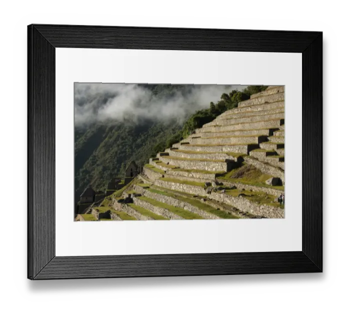 Framed Print : Machu Picchu Terraces Framed Print : Machu Picchu Terraces