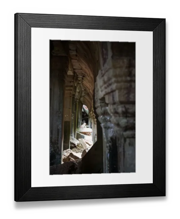 Framed Print : Sunlight at Preah Khan Temple