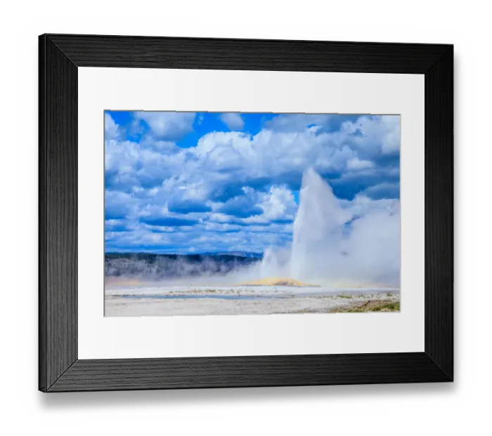 Framed Print : Geysers of Lower Geyser Basin Framed Print : Geysers of Lower Geyser Basin