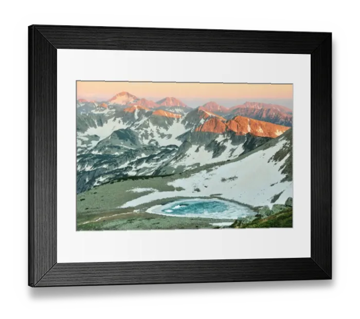 Framed Print : Alpenglow in Pirin mountain National Park Framed Print : Alpenglow in Pirin mountain National Park