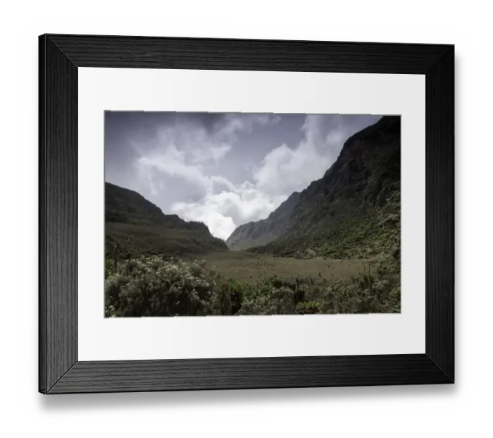 Framed Print : Rwenzori Mountains, Uganda Framed Print : Rwenzori Mountains, Uganda