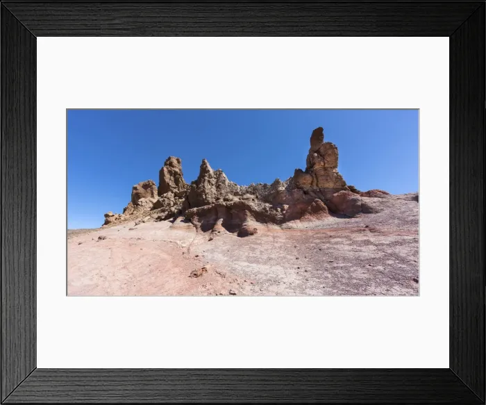 Framed Print : Roques de Garcia rock formation, lava rocks, Teide National Park, UNESCO World Heritage Site, Vilaflor, Provinz Santa Cruz de Tenerife, Tenerife, Canary Islands, Spain