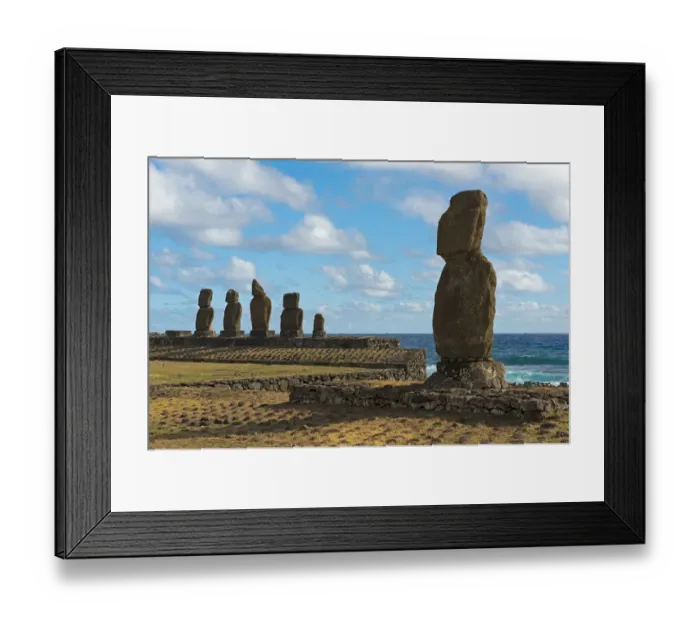 Framed Print : Moai, UNESCO World Heritage Site, Rapa Nui, Easter Island, Chile Framed Print : Moai, UNESCO World Heritage Site, Rapa Nui, Easter Island, Chile