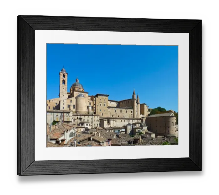 Framed Print : Medieval skyline of Urbino, a UNESCO Heritage site Framed Print : Medieval skyline of Urbino, a UNESCO Heritage site