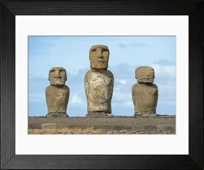 Framed Print : Group of Moai, Rano Raraku, Easter Island, Chile Framed Print : Group of Moai, Rano Raraku, Easter Island, Chile