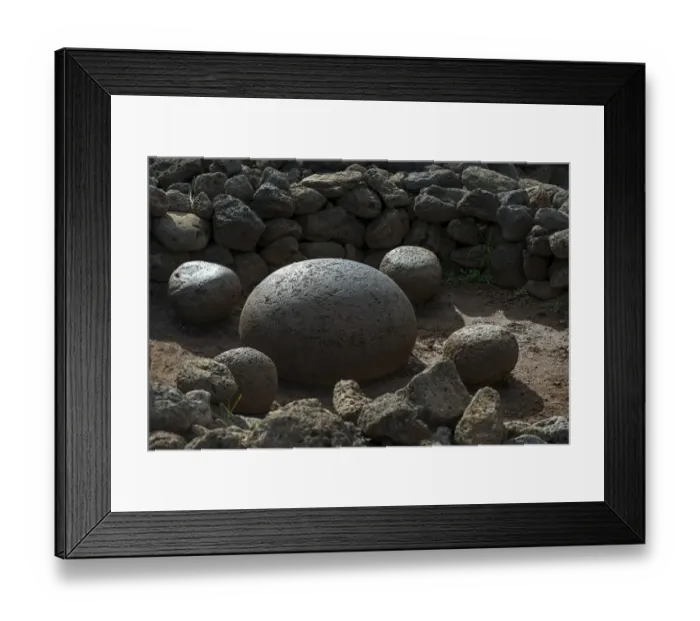 Framed Print : Ahu Te Pito Kura, the Navel of the World, Easter Island, Chile