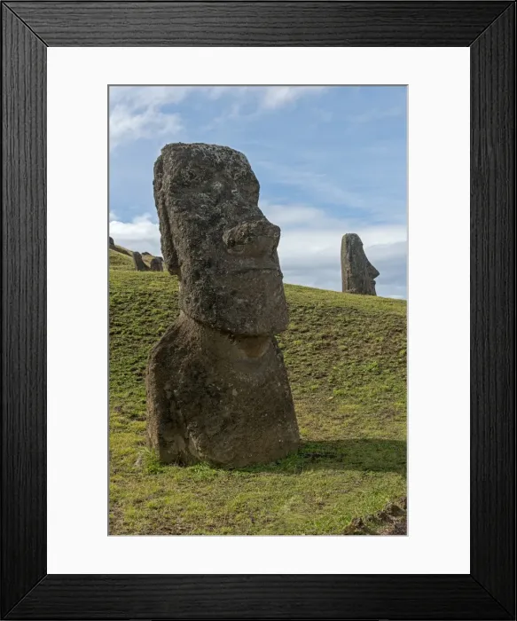 Framed Print : Group of Moai statues, Rano Raraku, Easter Island, Chile Framed Print : Group of Moai statues, Rano Raraku, Easter Island, Chile