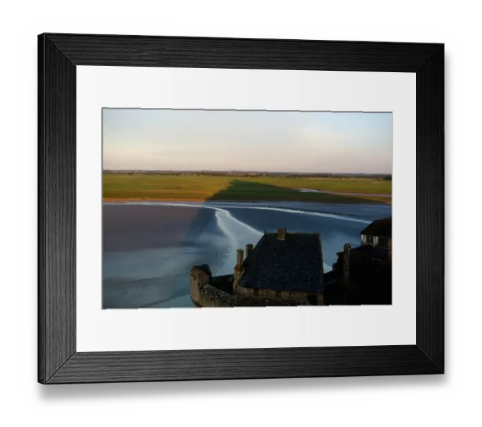 Framed Print : Shadow of Mont Saint-Michel Framed Print : Shadow of Mont Saint-Michel