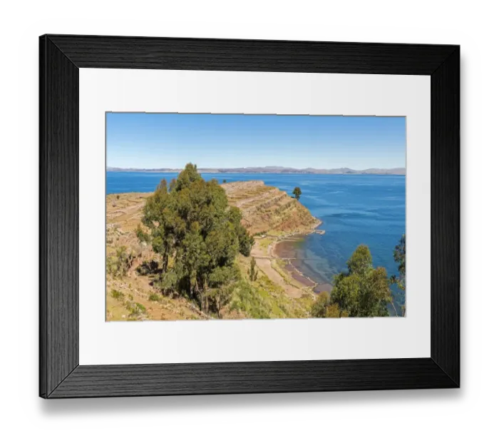 Framed Print : Taquile Island or Intika Island, Lake Titicaca, Peru Framed Print : Taquile Island or Intika Island, Lake Titicaca, Peru