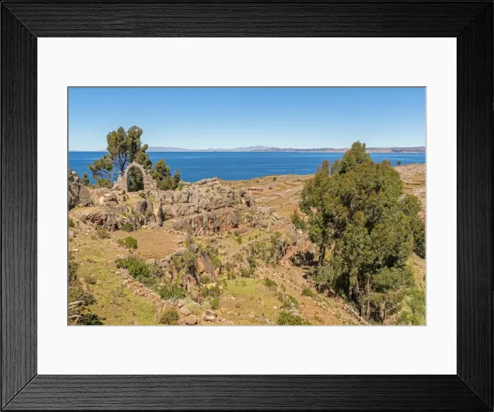 Framed Print : Taquile Island or Intika Island, Lake Titicaca, Peru Framed Print : Taquile Island or Intika Island, Lake Titicaca, Peru
