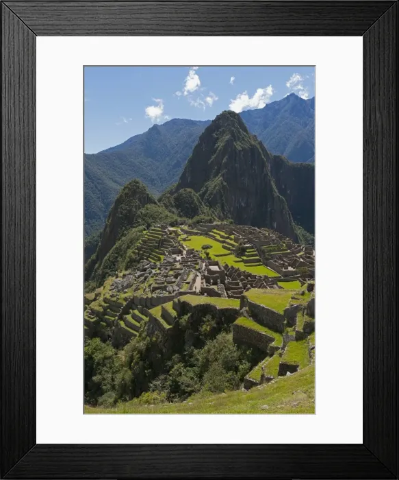 Framed Print : Ruins of Machu Picchu, UNESCO World Heritage Site, Peru Framed Print : Ruins of Machu Picchu, UNESCO World Heritage Site, Peru