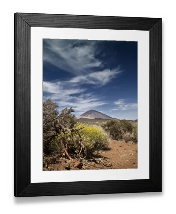 Framed Print : Volcano in springtime Framed Print : Volcano in springtime