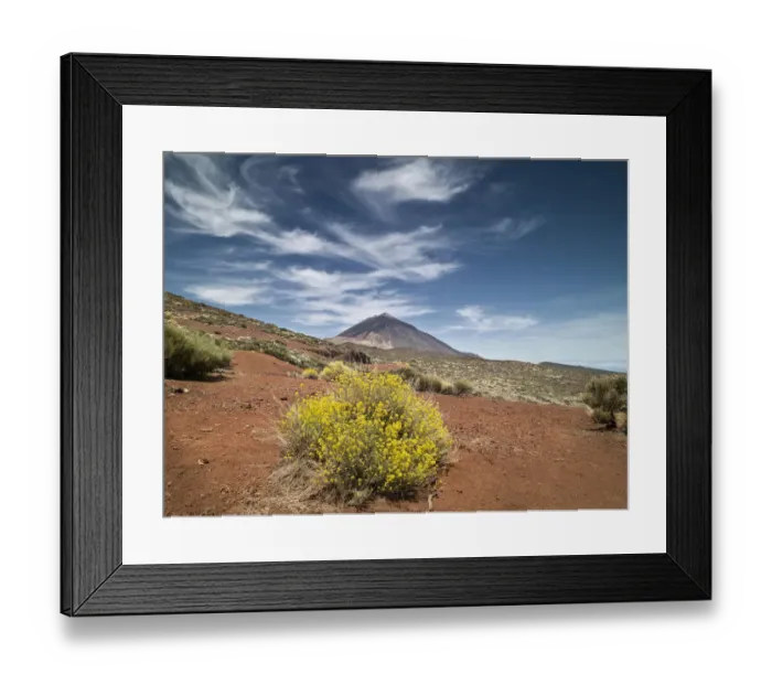 Framed Print : Volcano in springtime Framed Print : Volcano in springtime