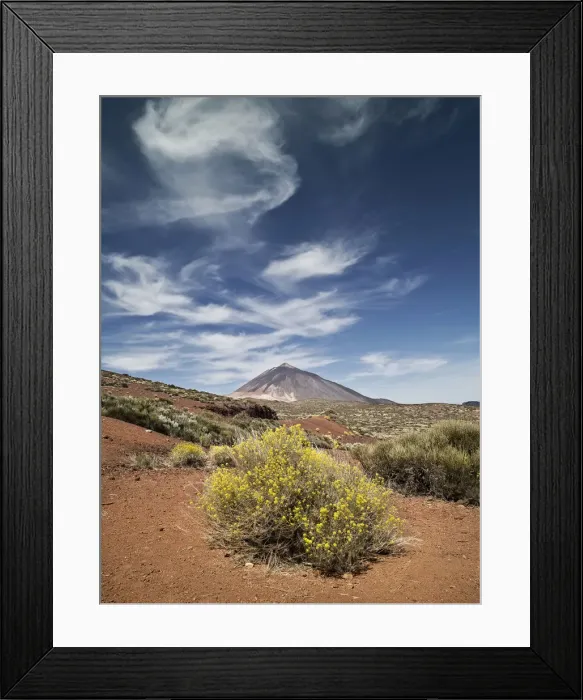 Framed Print : Volcano in springtime Framed Print : Volcano in springtime