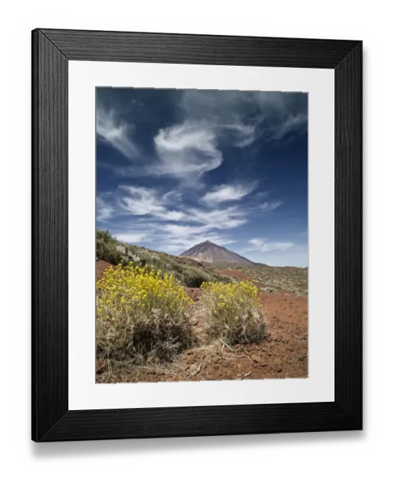 Framed Print : Volcano in spring Framed Print : Volcano in spring