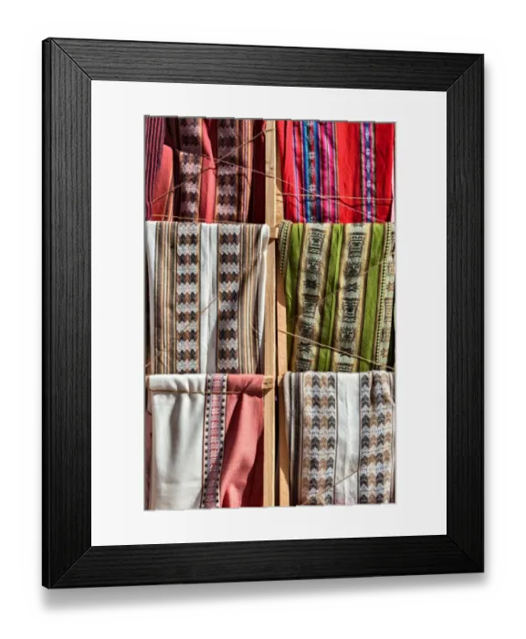Framed Print : Fabric on sale, Purmamarca Framed Print : Fabric on sale, Purmamarca
