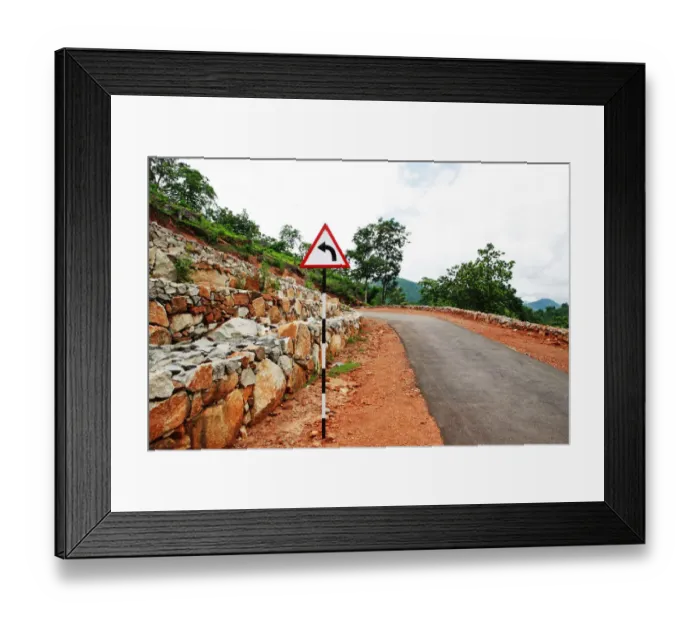 Framed Print : View of Ghat road