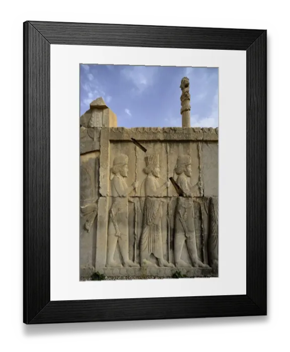 Framed Print : Bas-relief in Persepolis Framed Print : Bas-relief in Persepolis