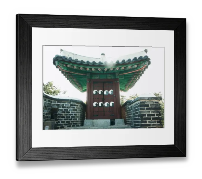 Framed Print : Hwaseong Fortress, World Heritage, South Korea Framed Print : Hwaseong Fortress, World Heritage, South Korea