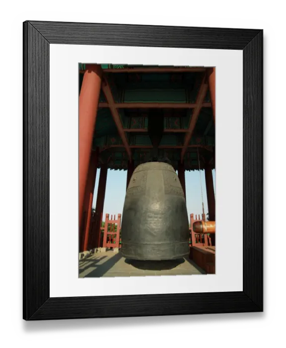 Framed Print : Bell, Hwaseong Fortress, World Heritage, South Korea Framed Print : Bell, Hwaseong Fortress, World Heritage, South Korea