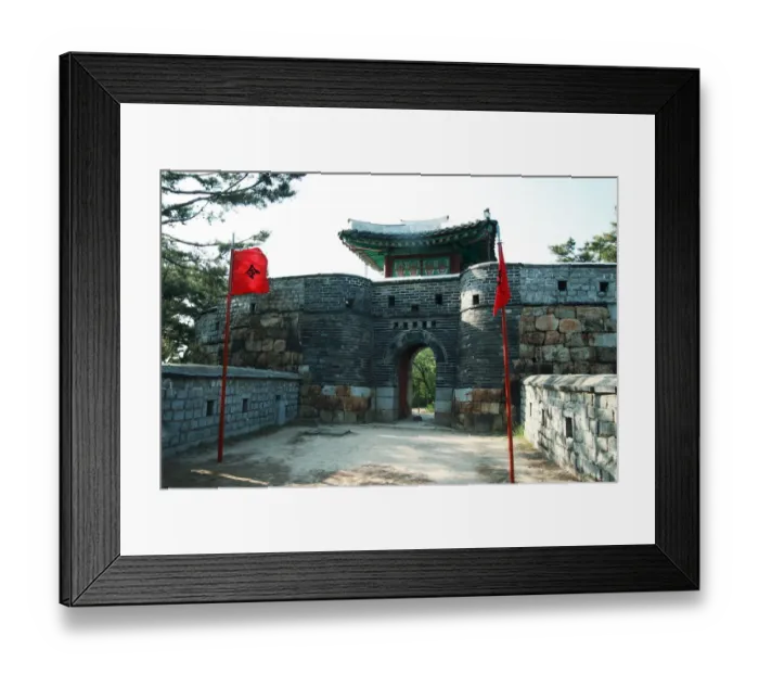 Framed Print : Hwaseong Fortress, World Heritage, South Korea Framed Print : Hwaseong Fortress, World Heritage, South Korea