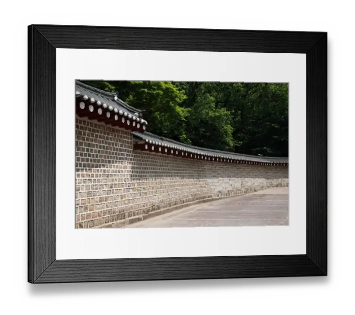 Framed Print : rampart, Jongmyo, World Heritage, Seoul, South Korea Framed Print : rampart, Jongmyo, World Heritage, Seoul, South Korea