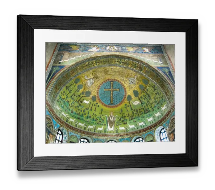 Framed Print : Mosaics in St. Apollinare Basilica, Ravenna Framed Print : Mosaics in St. Apollinare Basilica, Ravenna