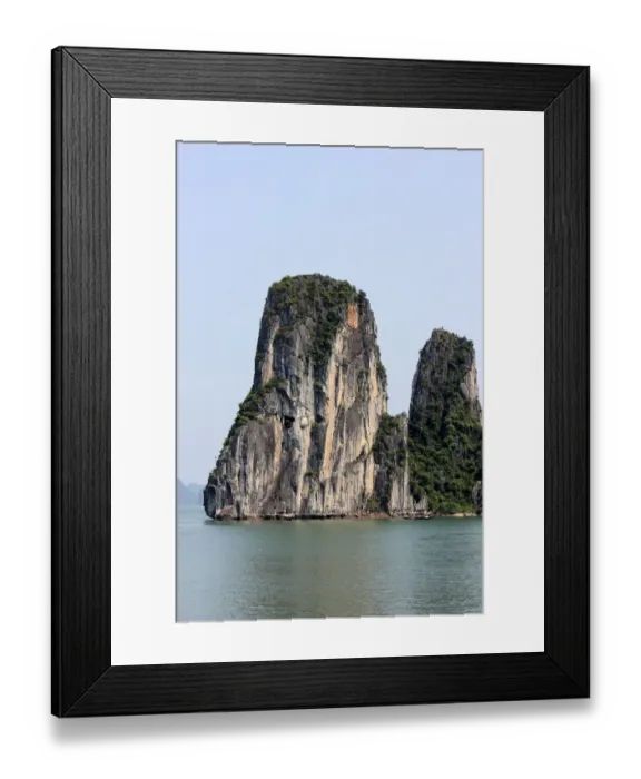 Framed Print : Dramatic karst scenery, Halong Bay Framed Print : Dramatic karst scenery, Halong Bay